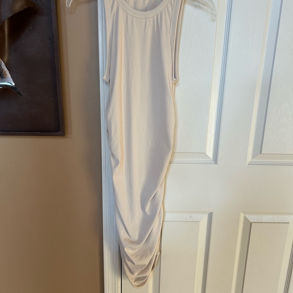 Sleeveless Cream Dress